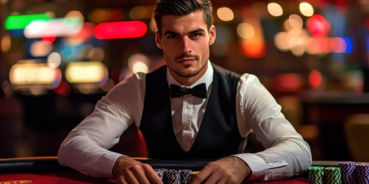 Tampilan meja live dealer Allbet dengan kamera multi-angle dan dealer profesional di platform togelsidney